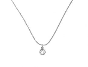 NA Symbol Pendant Necklace in 14k or Sterling Silver